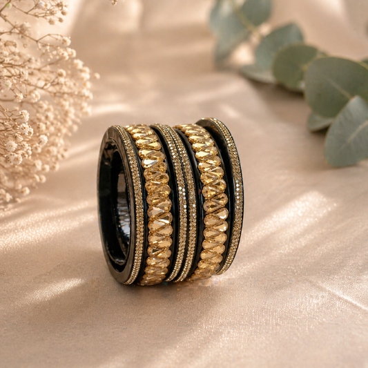 Traditional Rajasthani Wedding Special Lac Bangles Set For Women & Girls (Pack of 6)