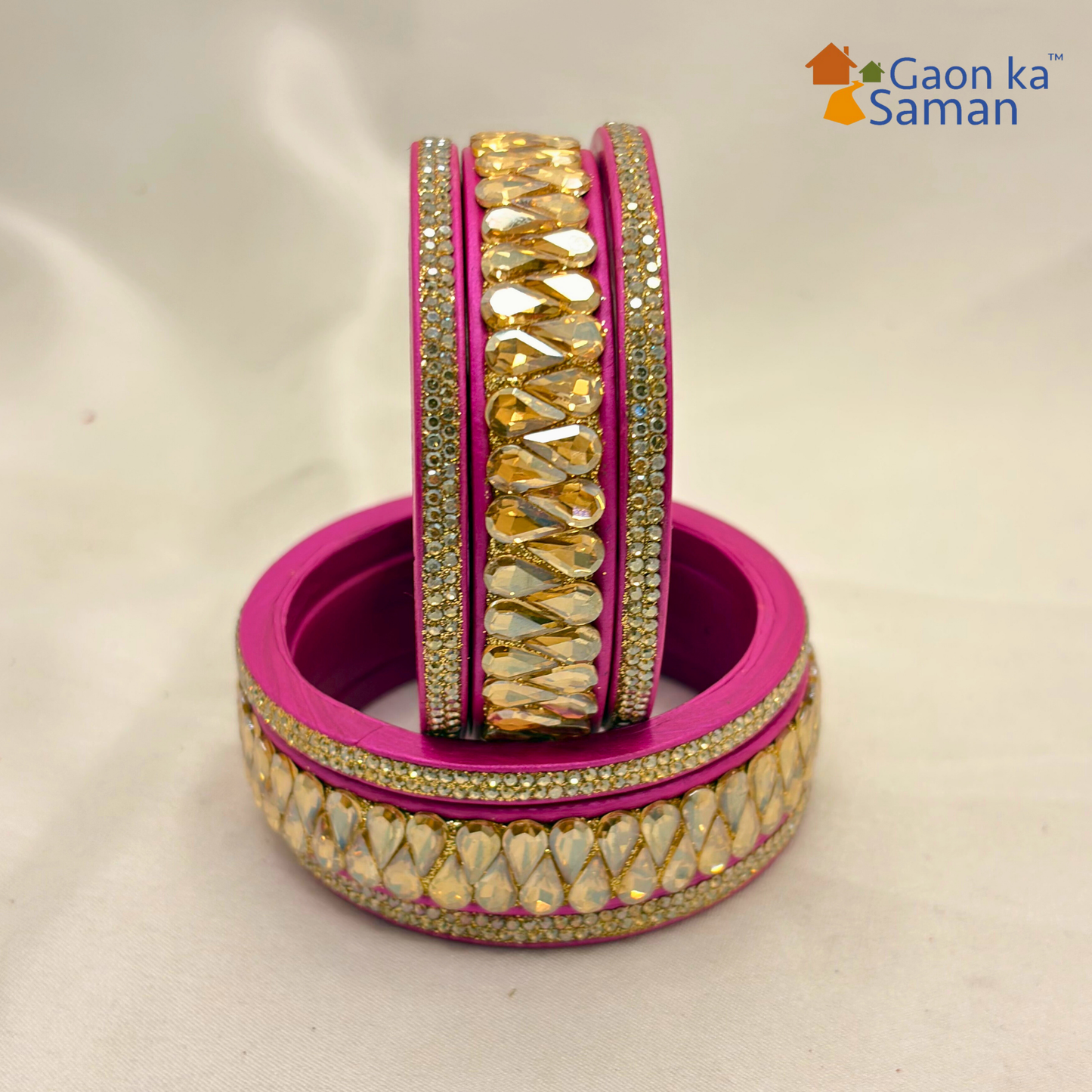 Traditional Rajasthani Wedding Special Lac Bangles Set For woman & girl (Pack of 6)