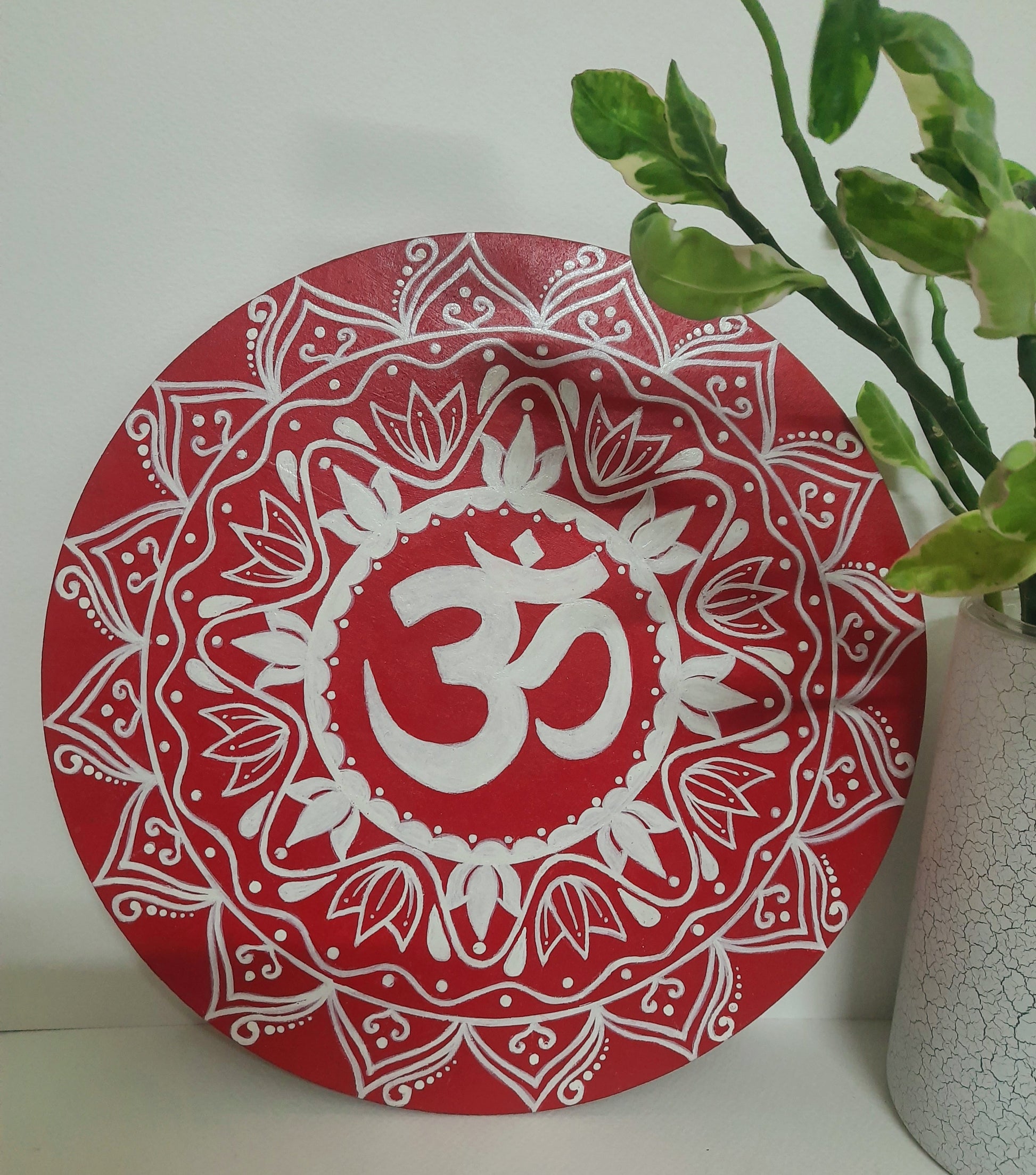 wall plate,handmade,spiritual