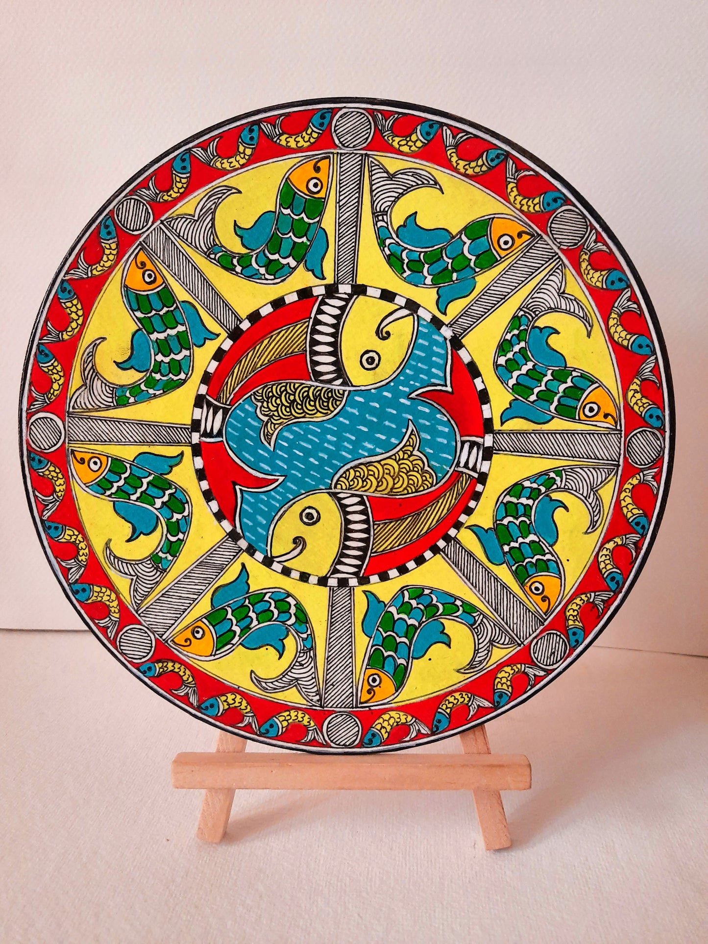 kalamkari painting,peacock,mdf plates