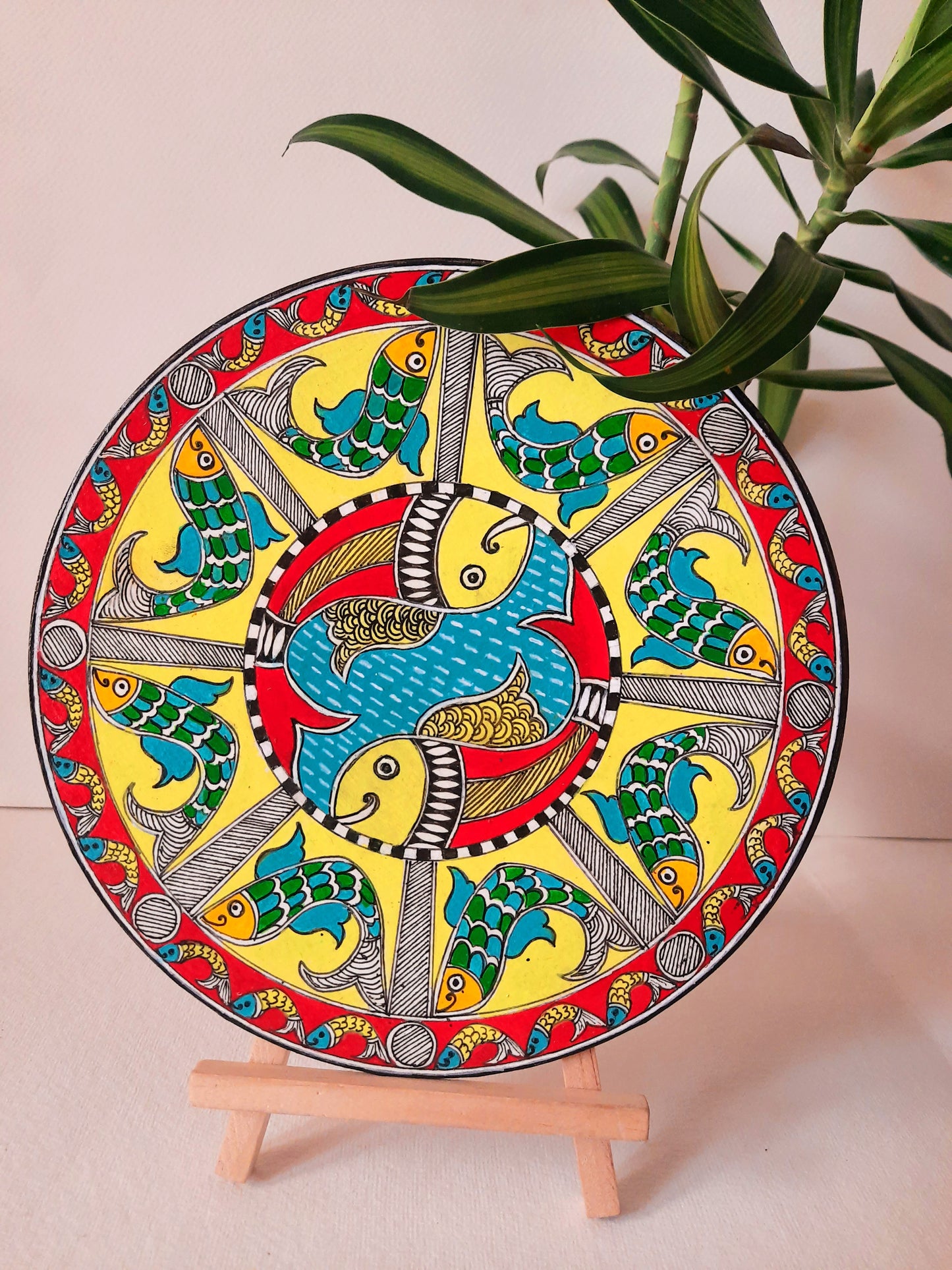 kalamkari painting,peacock,mdf plates