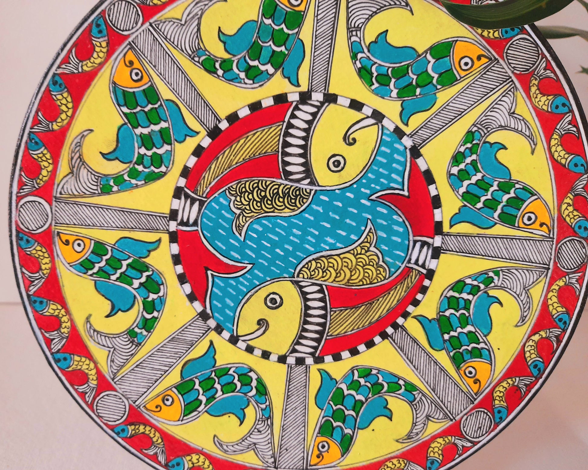 kalamkari painting,peacock,mdf plates