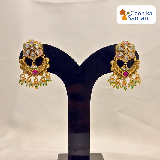 Bridal Choker Traditional Kundan Necklace Sets For Wedding