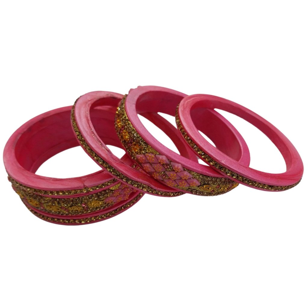 Gold & Diamond Pink  5 Line gaonkasaman