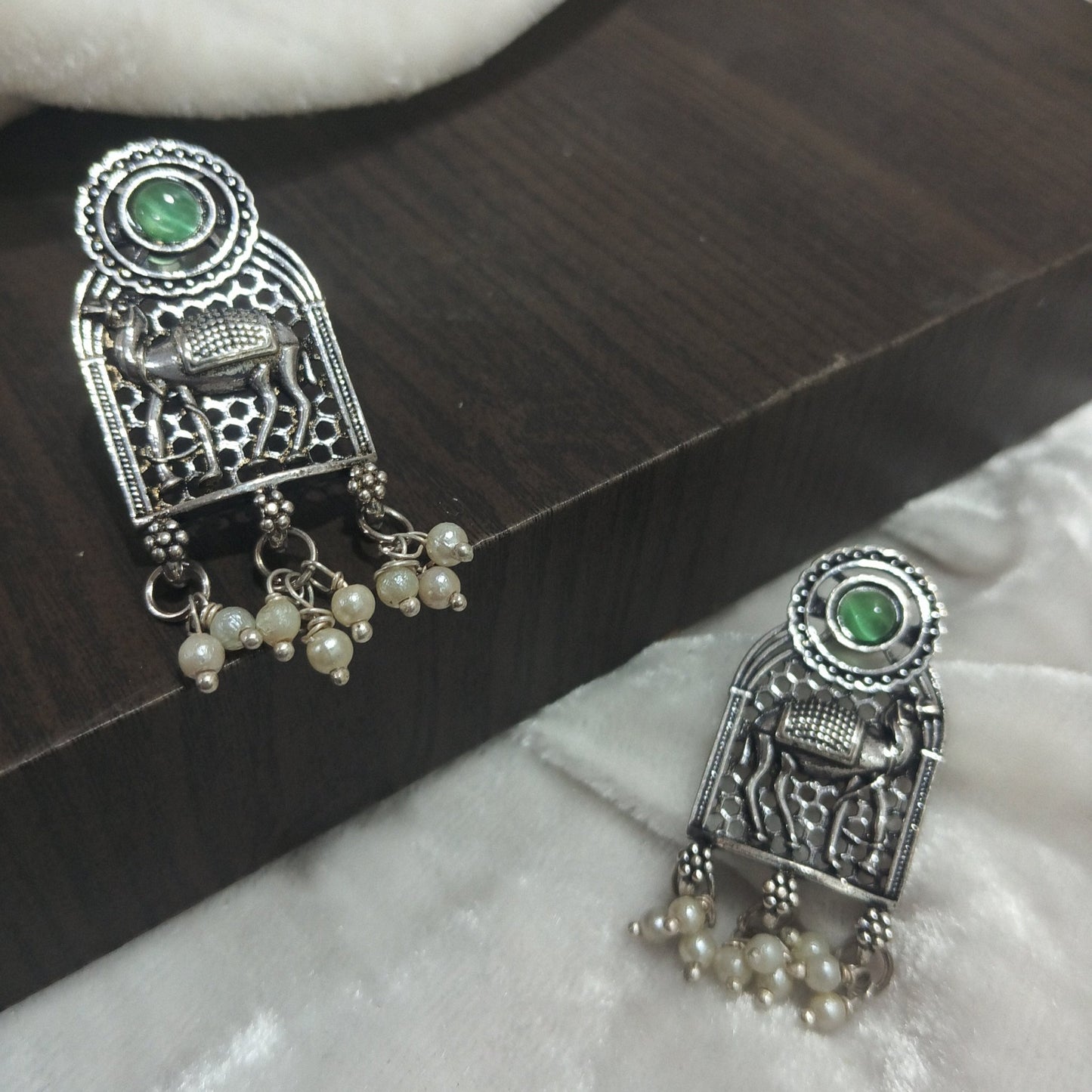 Dome Camel Charm Traditional Earrings | For Girls and Women