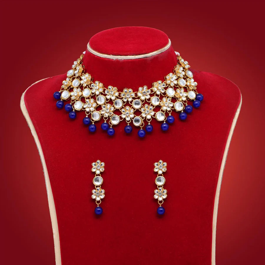 Multi Color Kundan Necklace Set