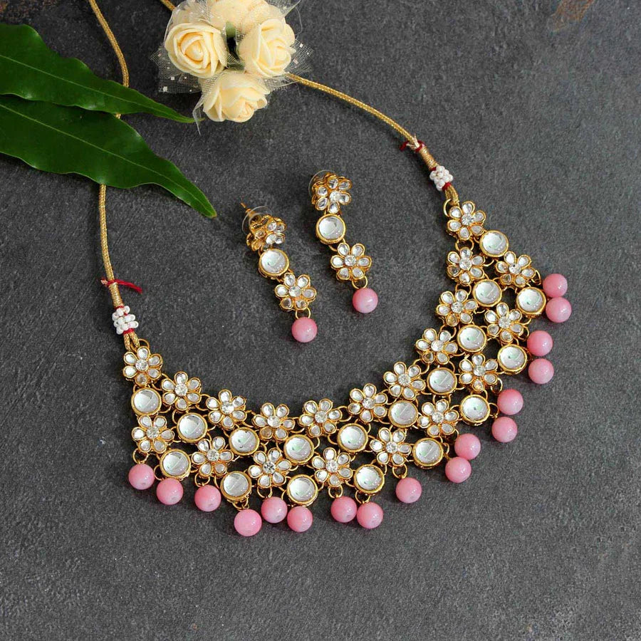 Multi Color Kundan Necklace Set