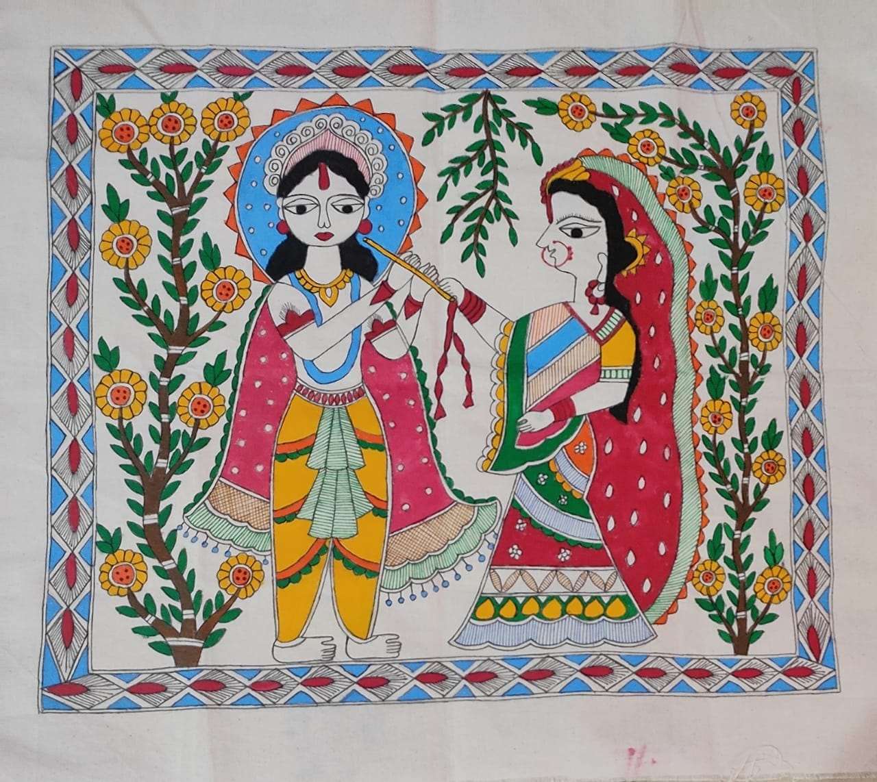 Radha+krishna painting gaonkasaman