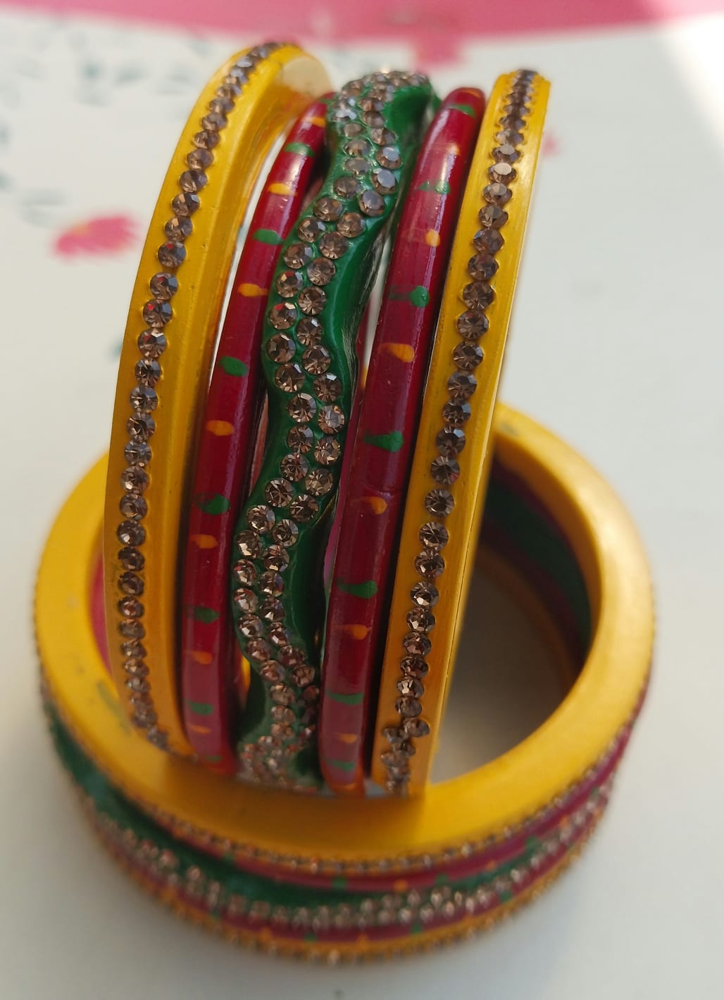 Traditional Rajasthani Multicolor Lac Bangle set | For women & girls