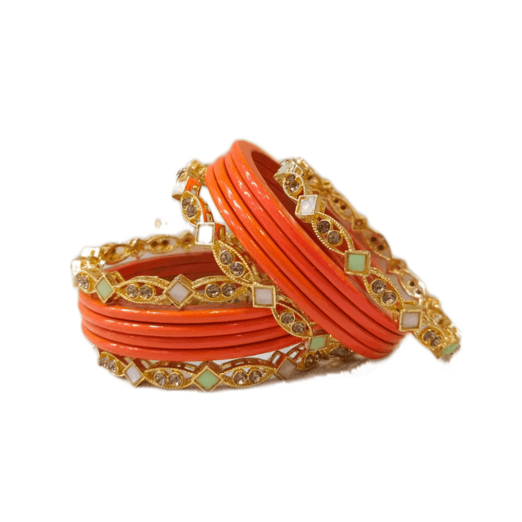 golden peach churi set gaonkasaman