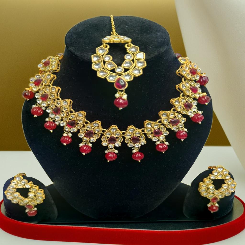 Kundan Floral Elegance Choker set | Traditional Necklace/Choker | For Girls and Women