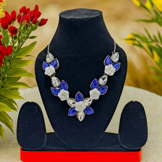 Teardrop Floral Necklace | Traditional Necklace/Choker/Pendant | For Girls and Women