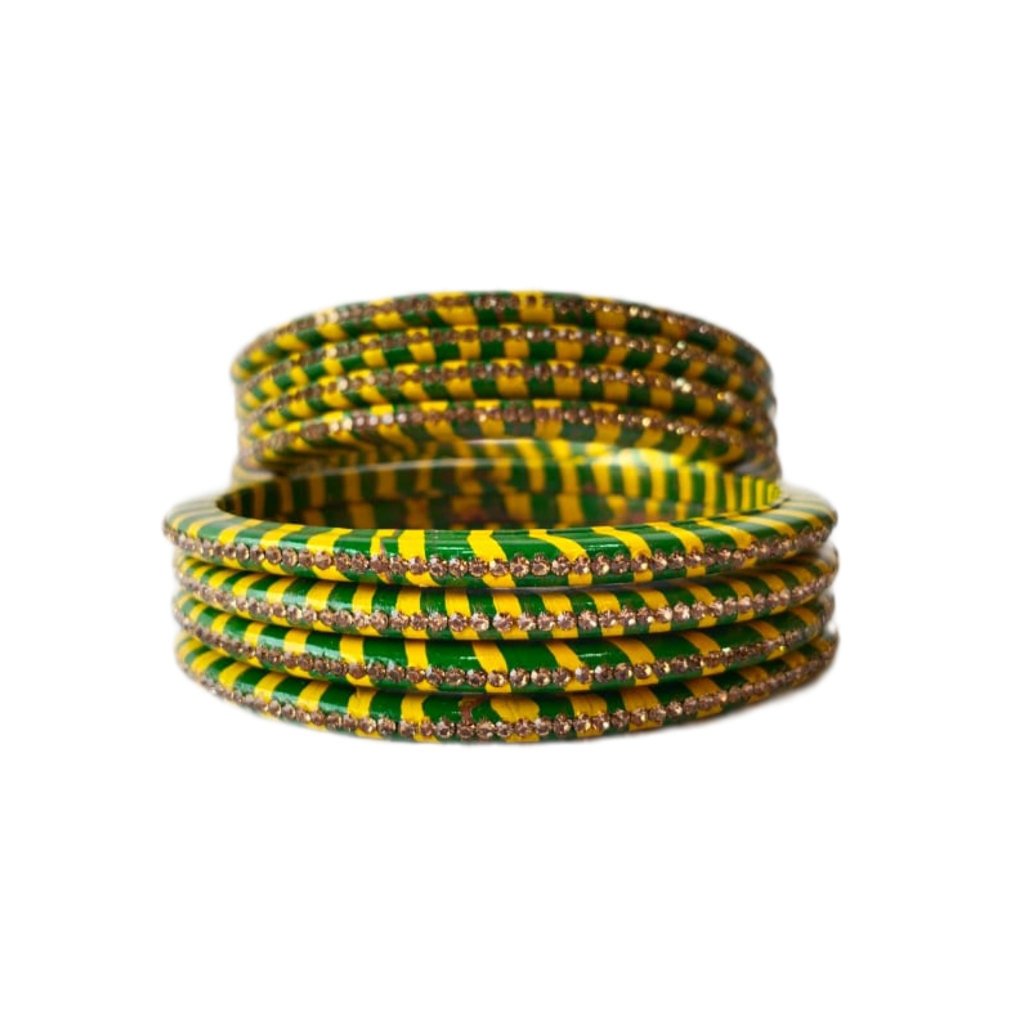 single line churi lehariya green yellow gaonkasaman