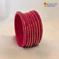 Rajasthani Lac Bangles With Beautiful Mirror And Stone Design Churi ( Pack Of 8 )