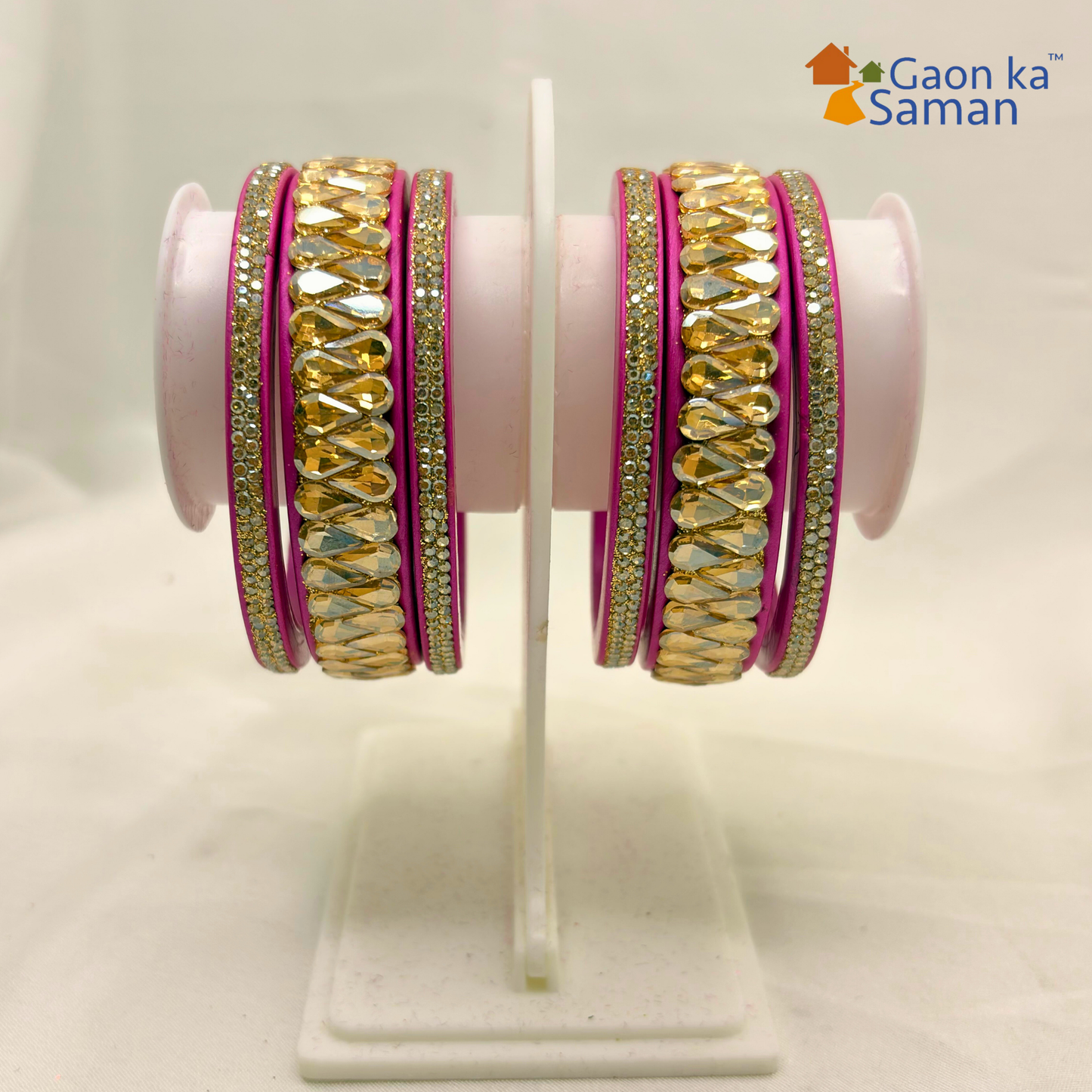 Traditional Rajasthani Wedding Special Lac Bangles Set For woman & girl (Pack of 6)