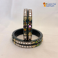 Lac Bangles with Beautiful Rhinestones Design (Pack of 4)