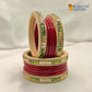 Rajasthani Lac Bangles Set in Latest Design Red Colour