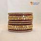 Traditional Rajasthani Wedding Special Lac Bangles Set For woman & girl (Pack of 6)