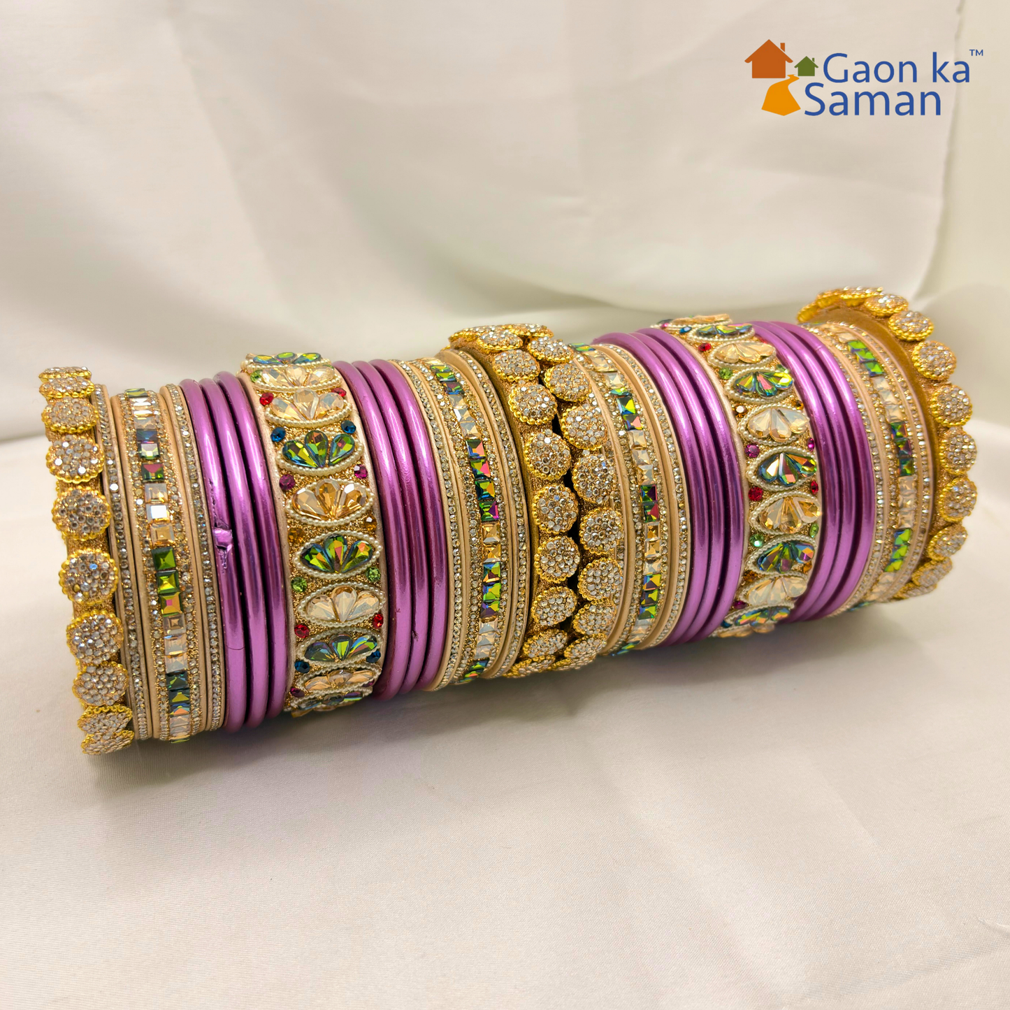 Royal Rajasthani Wedding Lac chura With Beautiful Punjabi Look Design Multicolour