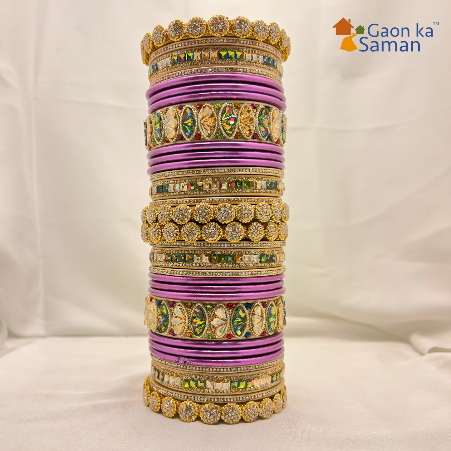 Royal Rajasthani Wedding Lac chura With Beautiful Punjabi Look Design Multicolour