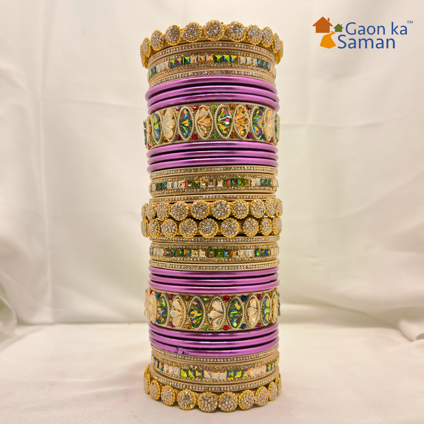 Royal Rajasthani Wedding Lac chura With Beautiful Punjabi Look Design Multicolour