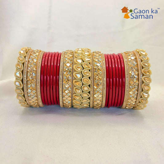 Traditional Rajasthani Rajwadi Lac Bridal Bangles set with latest Design Punjabi Look