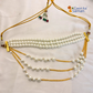 6 Layered Shell Pearl White Colour Necklace