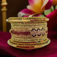 Maroon and Gold Stone Lac Bangles | Traditional Jewelry | Maroon & Golden Set | Traditional Jewelry | for Women and Girls