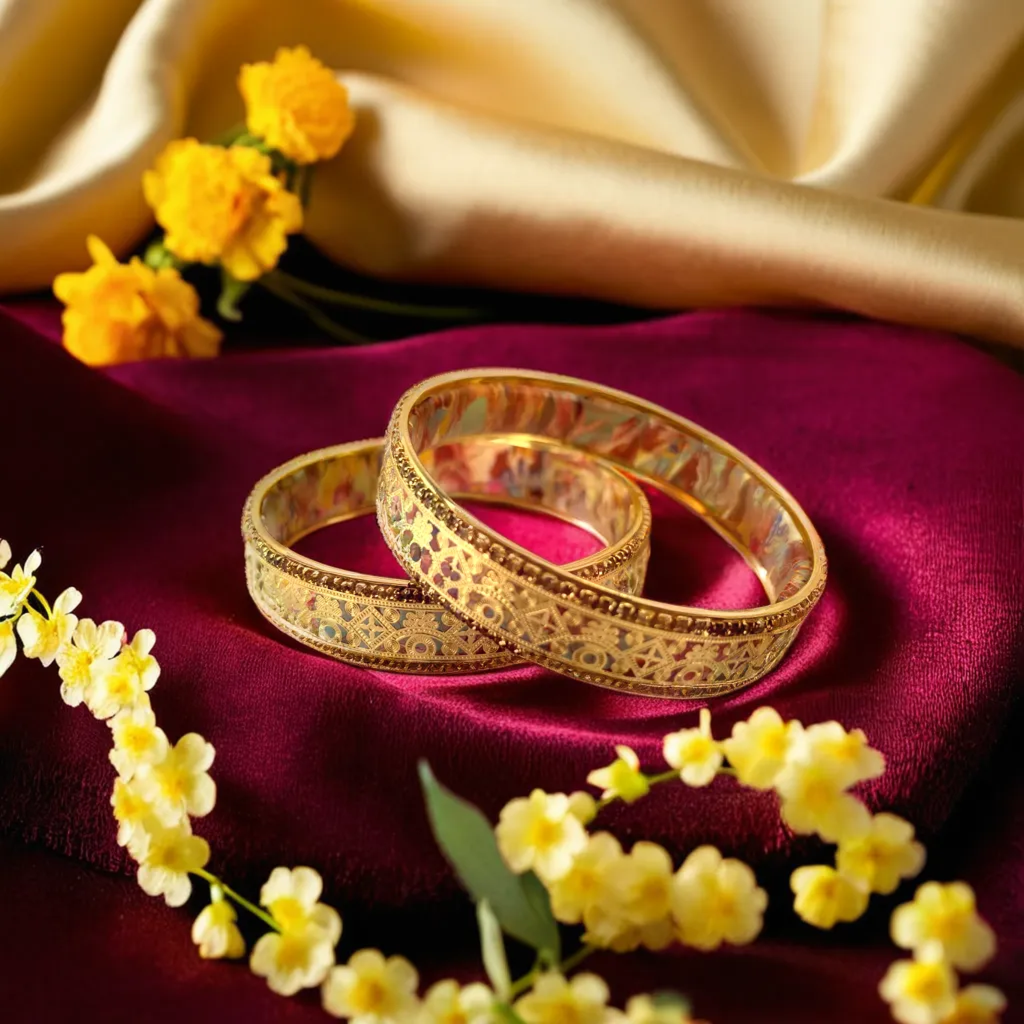 Gold Platted Floral Multicolor Lac Bangles | Traditional Jewelry | for Girls & Women