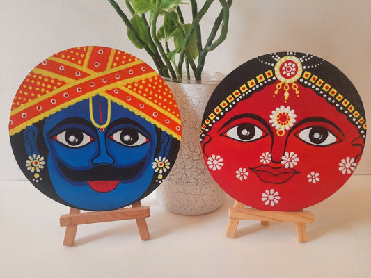 rajasthani,handpainted,mdf plates