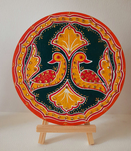 meenakari painting,handpainted,mdf plates