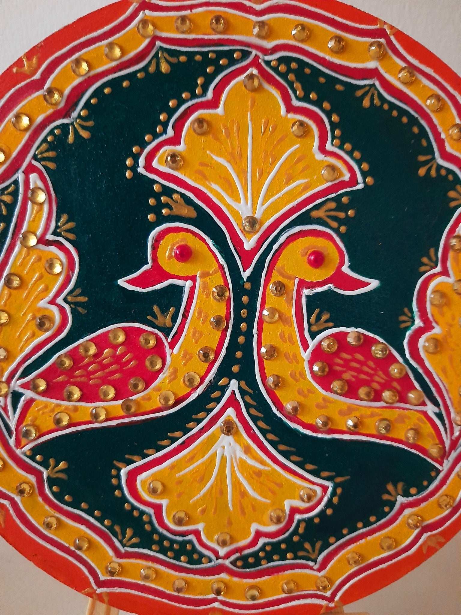 meenakari painting,handpainted,mdf plates