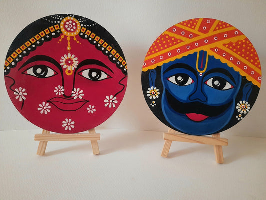 rajasthani,handpainted,mdf plates