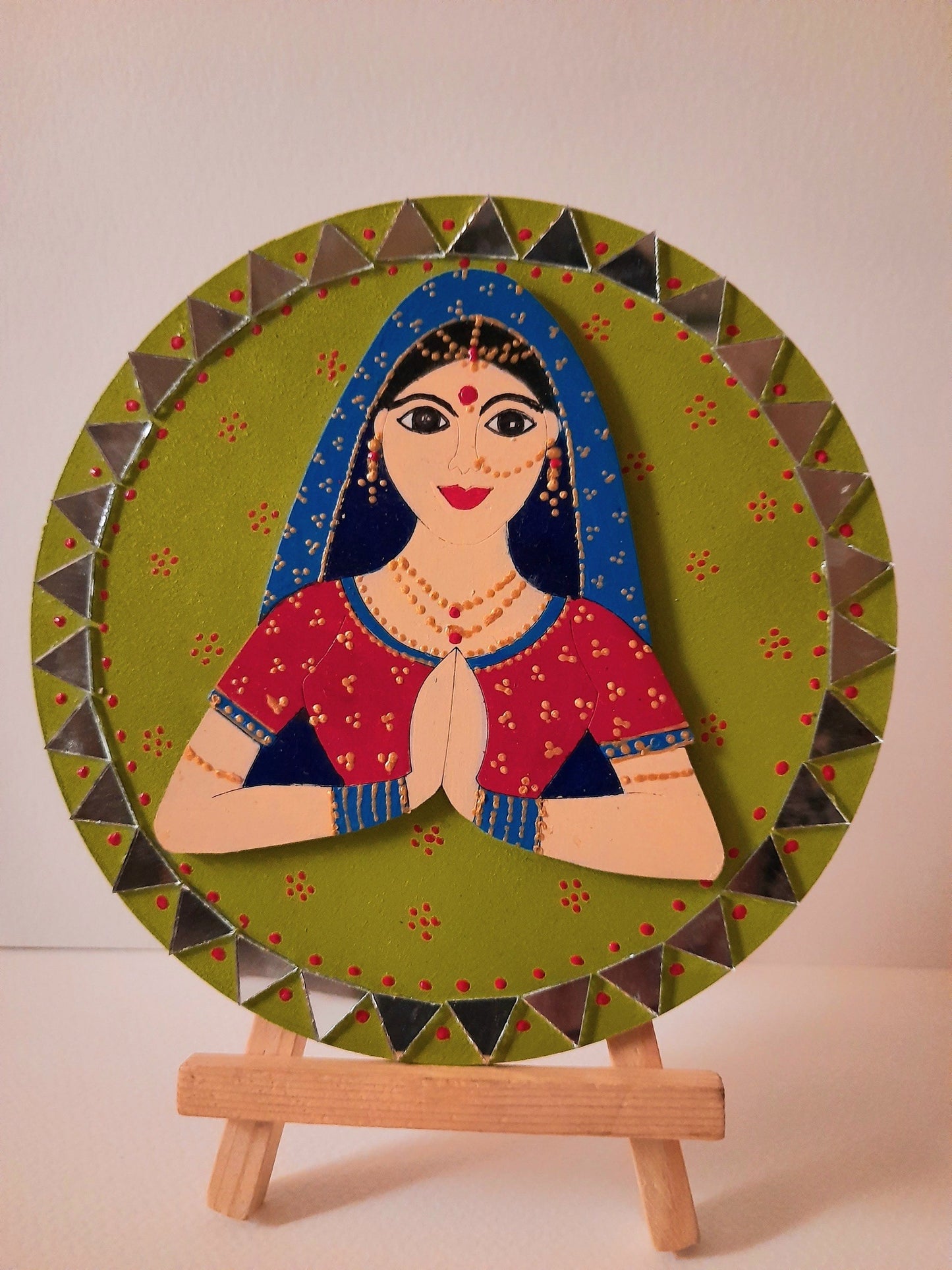 rajasthani,handpainted,mdf plates