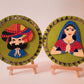 rajasthani,handpainted,mdf plates