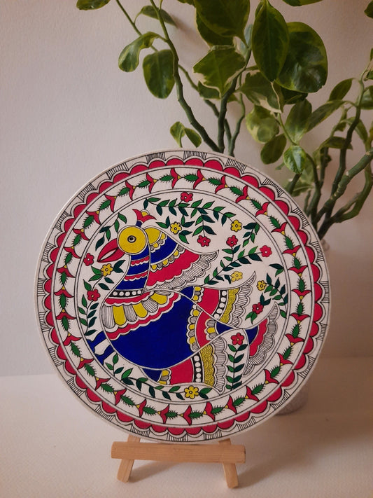 madhubani,handpainted,mdf plates