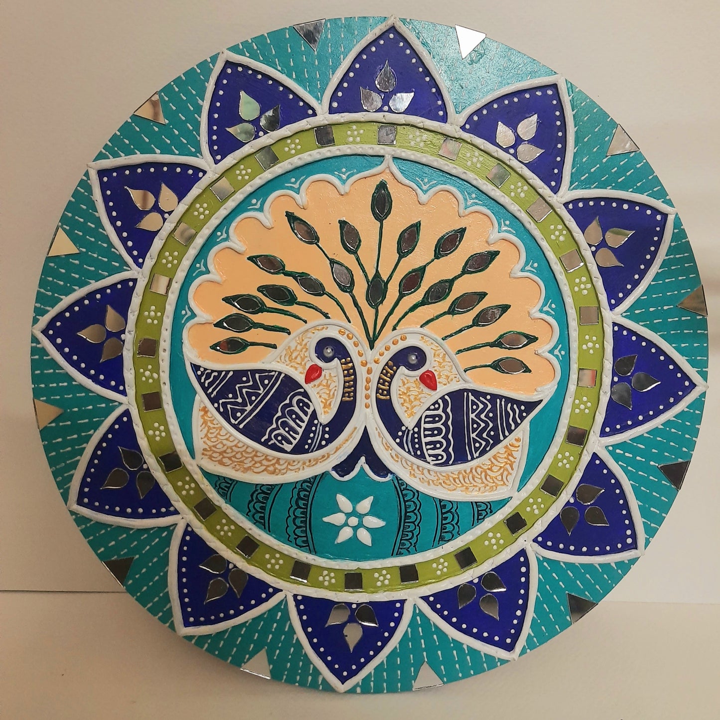 HuesOfHeritage - Lippan Wall Plate Painting