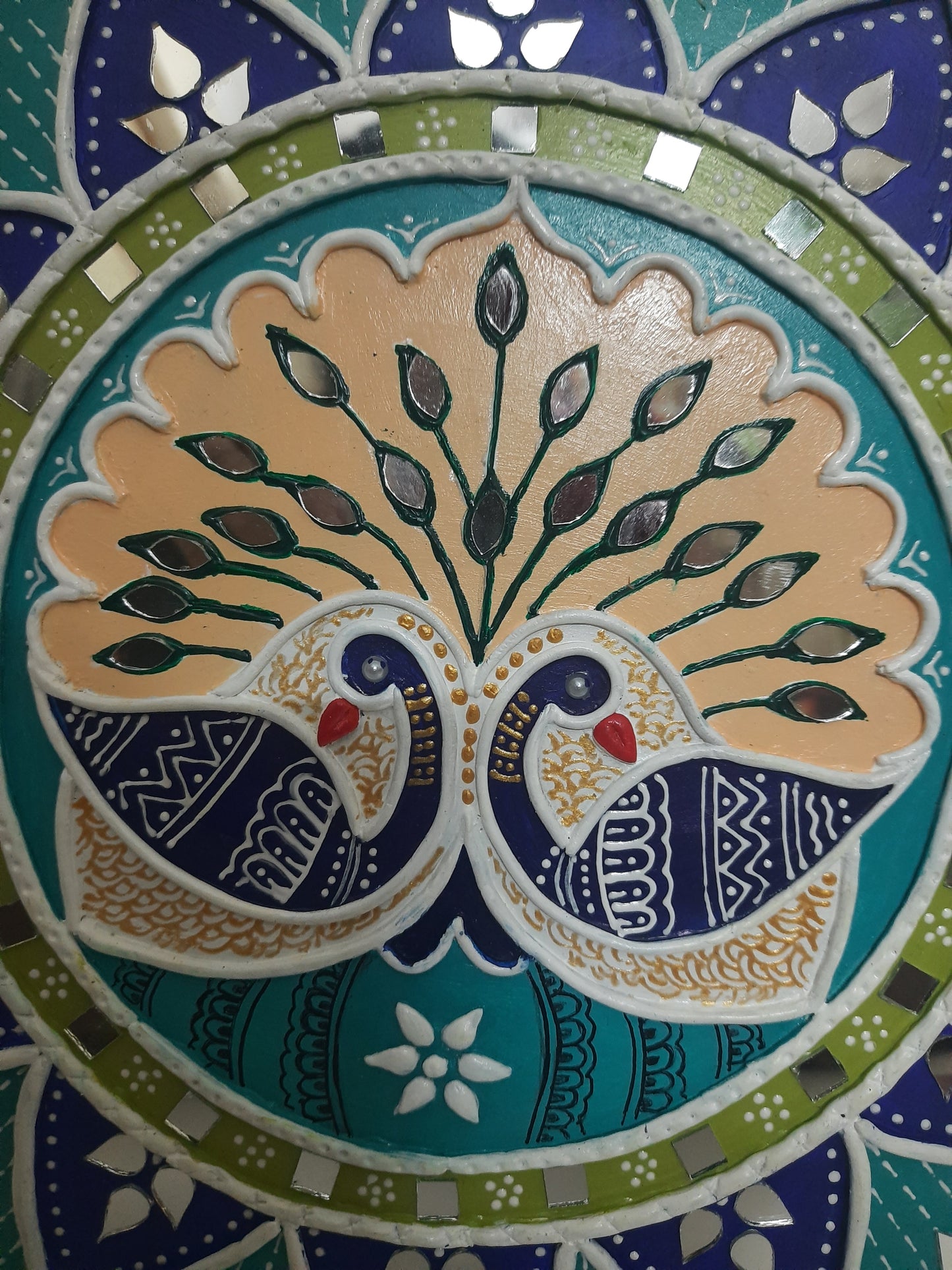 HuesOfHeritage - Lippan Wall Plate Painting