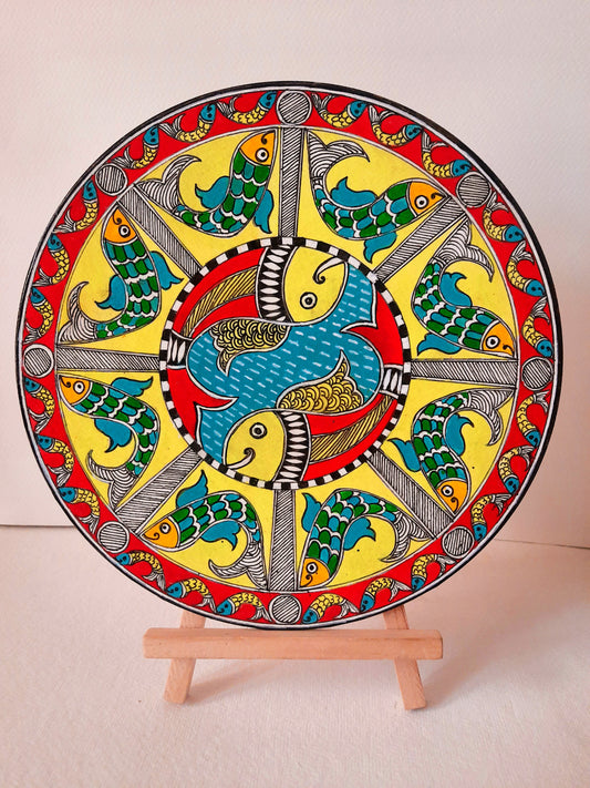 kalamkari painting,peacock,mdf plates
