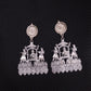 Silver Oxidised Doli Barat Traditional Earrings | For Girls and Women