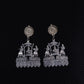 Silver Oxidised Doli Barat Traditional Earrings | For Girls and Women