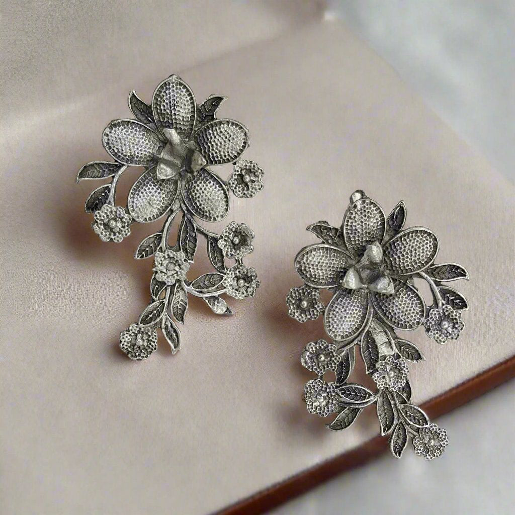 Floral Masterpiece Traditional Earrings | For Girls and Women