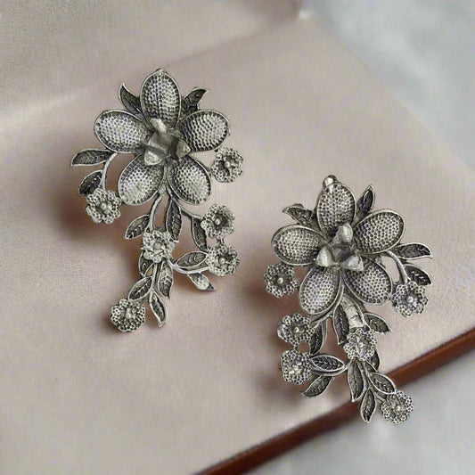 Floral Masterpiece Traditional Earrings | For Girls and Women