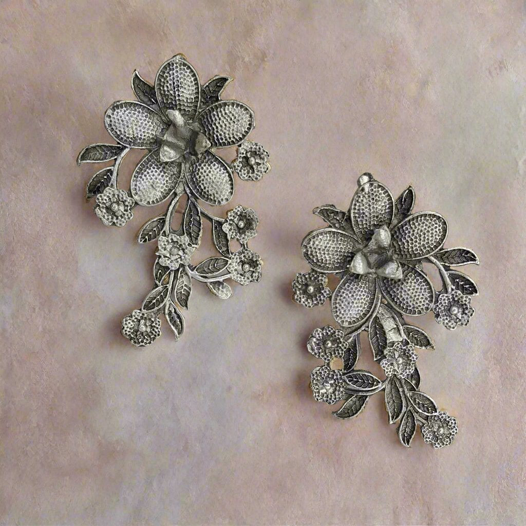 Floral Masterpiece Traditional Earrings | For Girls and Women