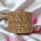 Pink & Green Lehariya Bangles Set with Cream Lakh Bangle Traditional Bangles | For Girls and Women