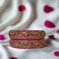 Huge Colored Stones with Golden Zircon Lakh Bangles Set of 2 Traditional Bangles | For Girls and Women