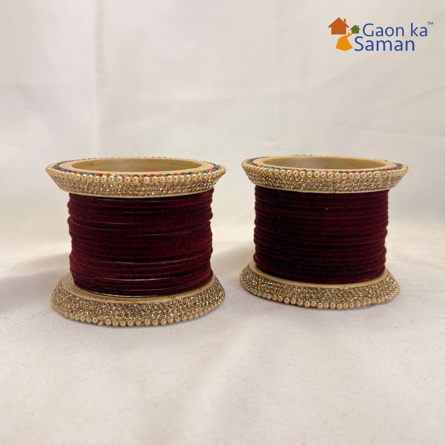 Premium Punjabi Wedding Bangles Set With Beautiful Multi Stone Lac Bangdi Velvet Plain Chudi Design