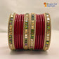 Rajasthani Lac Bangles Set in Latest Design Red Colour