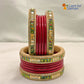 Rajasthani Lac Bangles Set in Latest Design Red Colour
