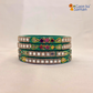Lac Bangles with Beautiful Rhinestones Design (Pack of 4)